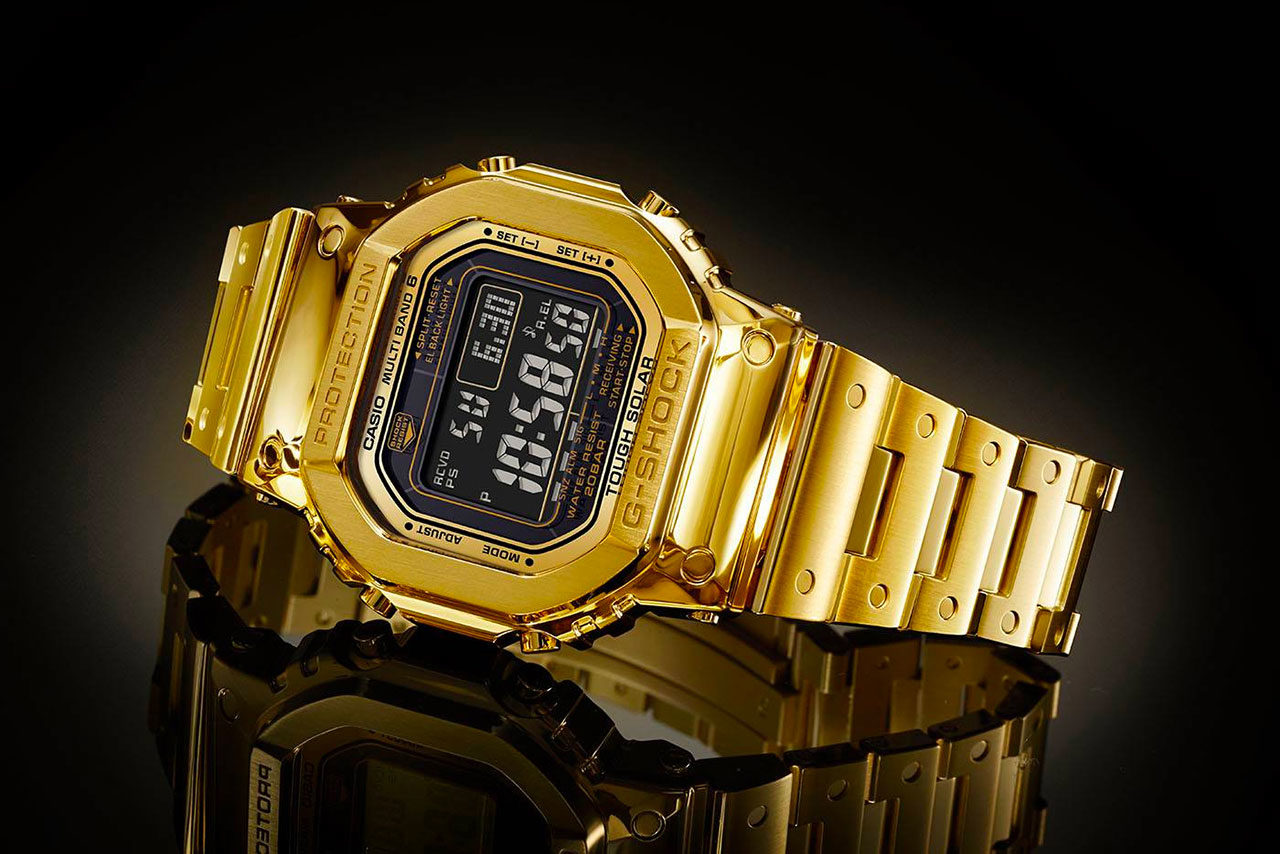 casio gold wrist watch