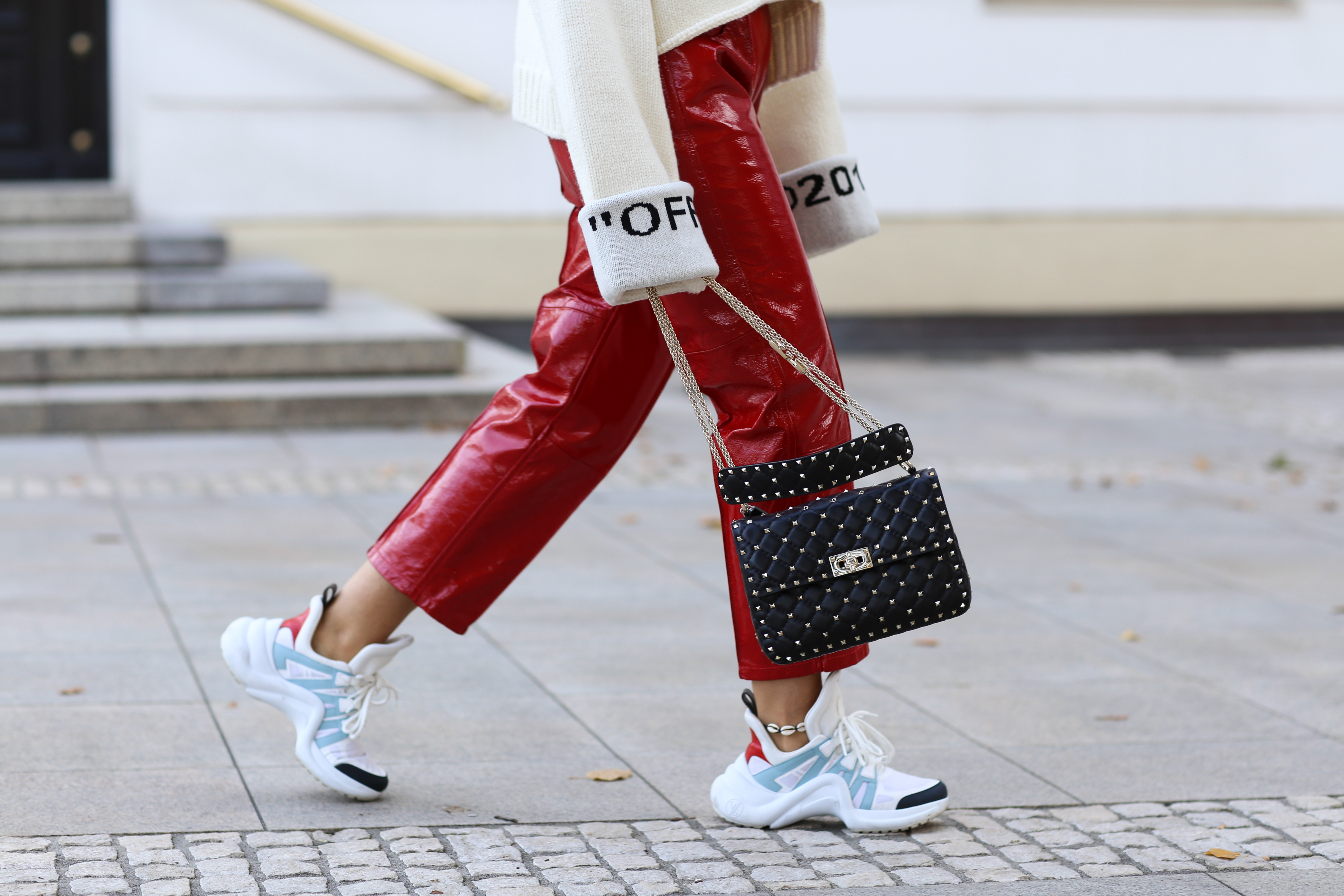 red balenciaga sneakers for sale