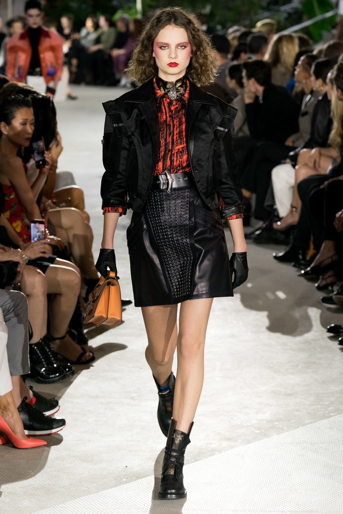 Dress du Jour: Louis Vuitton's Red Leather Minidress at Paris Fashion Week  – The Hollywood Reporter