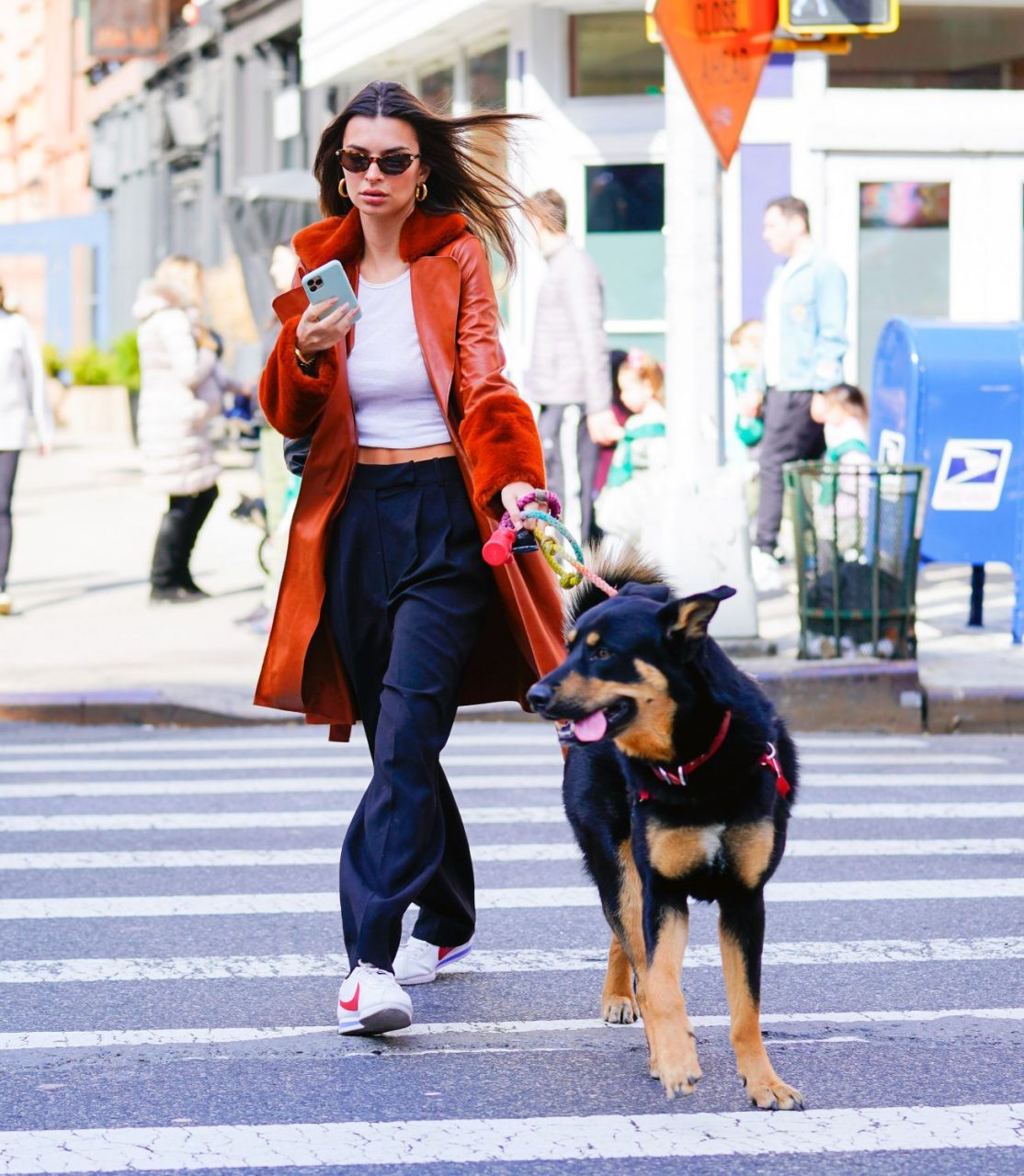 Emily Ratajkowski Wore a Bustier-Style Vest In New York City