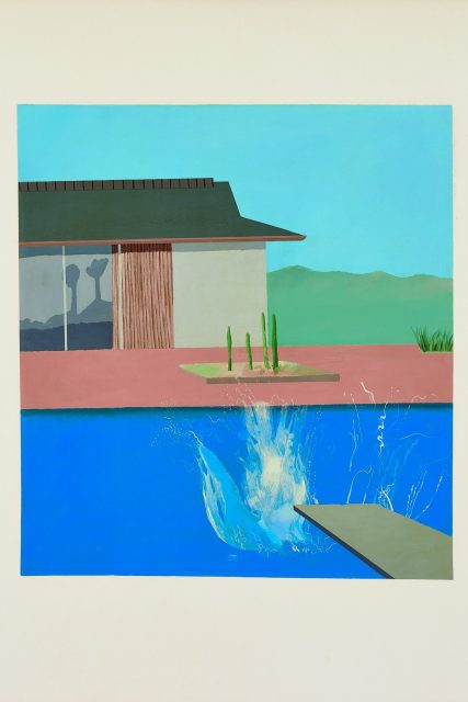 David Hockney 著名的游泳池畫《水花》拍賣，成交價誓將升值7倍