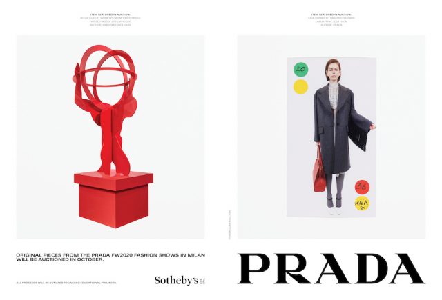 Prada 將過去秋冬系列化為記憶，首度聯手蘇富比拍賣服裝及裝置設計全部收益捐贈 UNESCO
