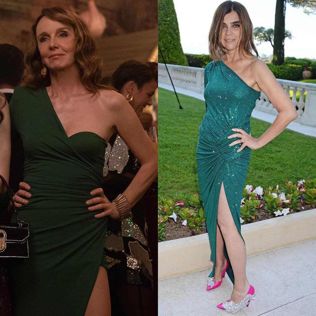 Carine Roitfeld's Twinning Outfits With Sylvie From 'Emily in Paris