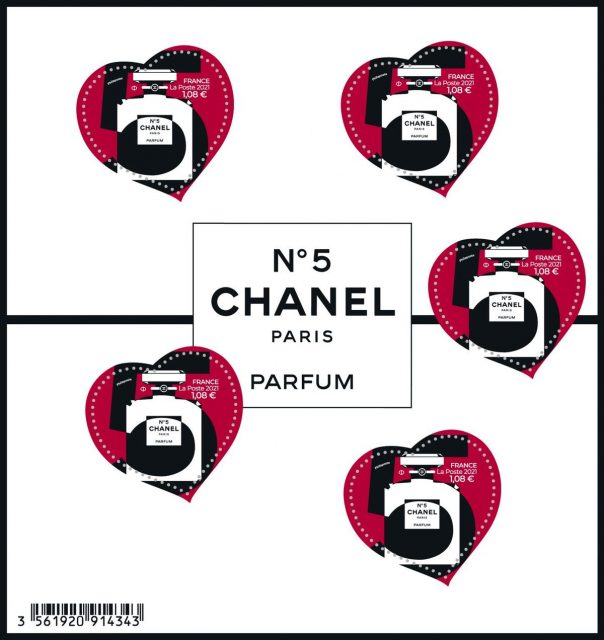 Chanel迷要儲！法國郵政紀念N°5面世100周年推出心形郵票