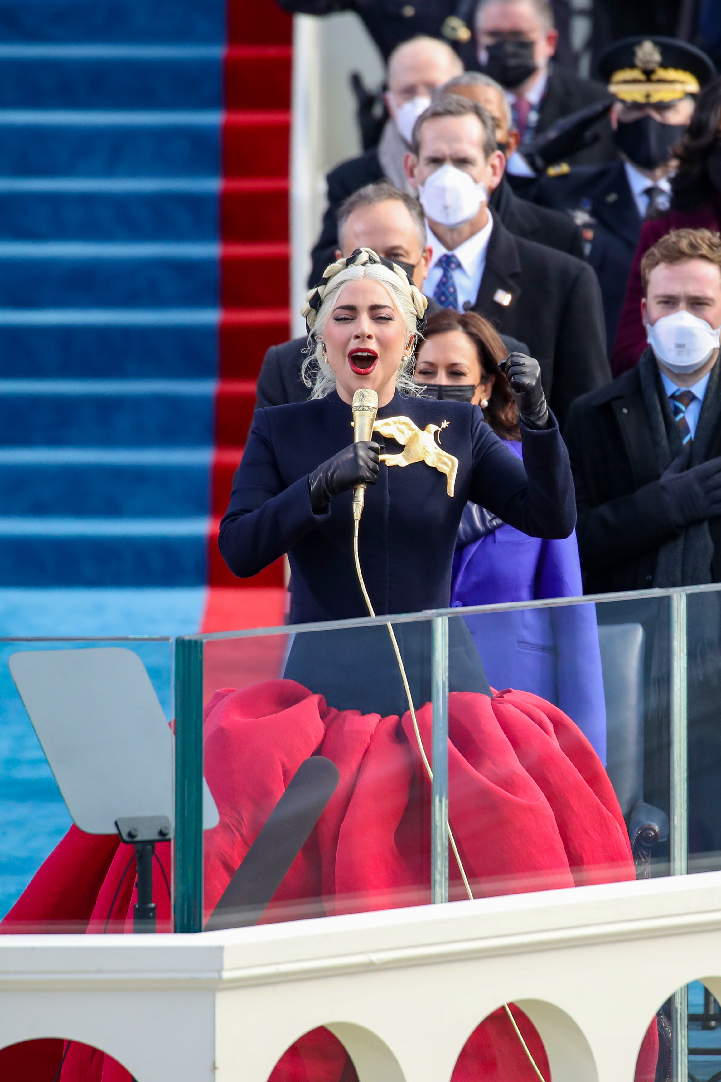 Lady Gaga and JLo Stun In Schiaparelli And Chanel For Inauguration Day