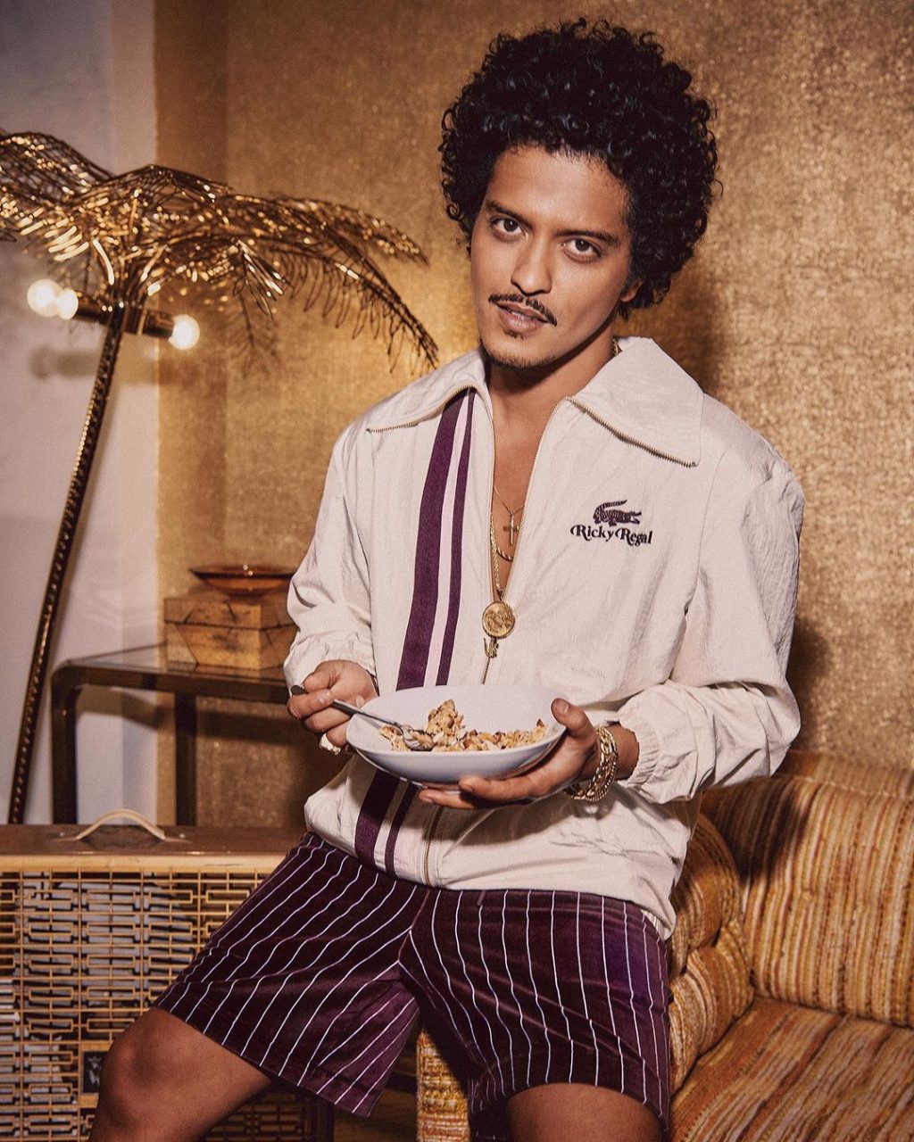 bruno mars silk shirt