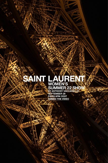 現場直播：Saint Laurent Spring/ Summer 2022