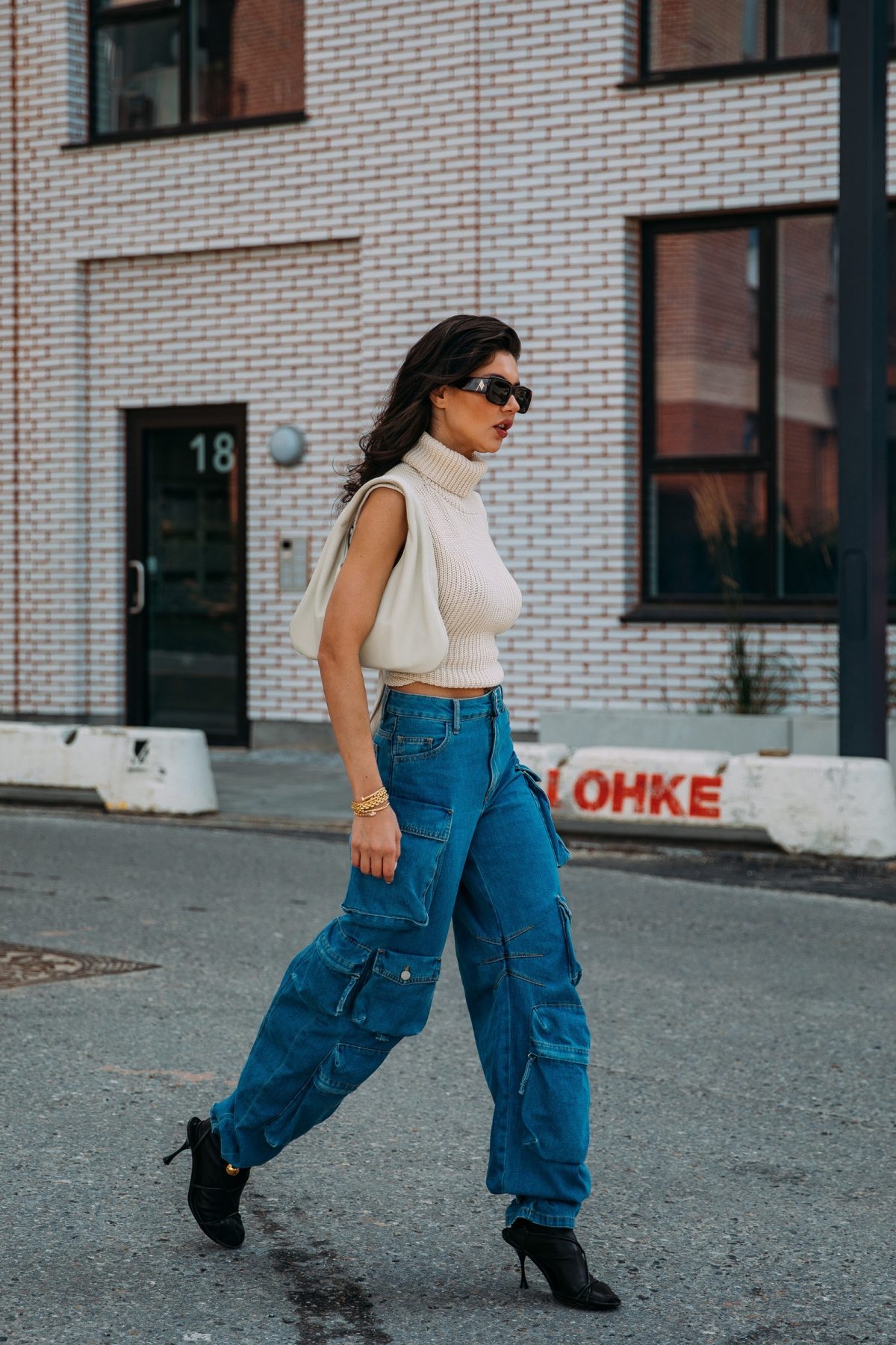 Knitted trousers. all hite. #style  Fashion inspo, Womens fashion, Style