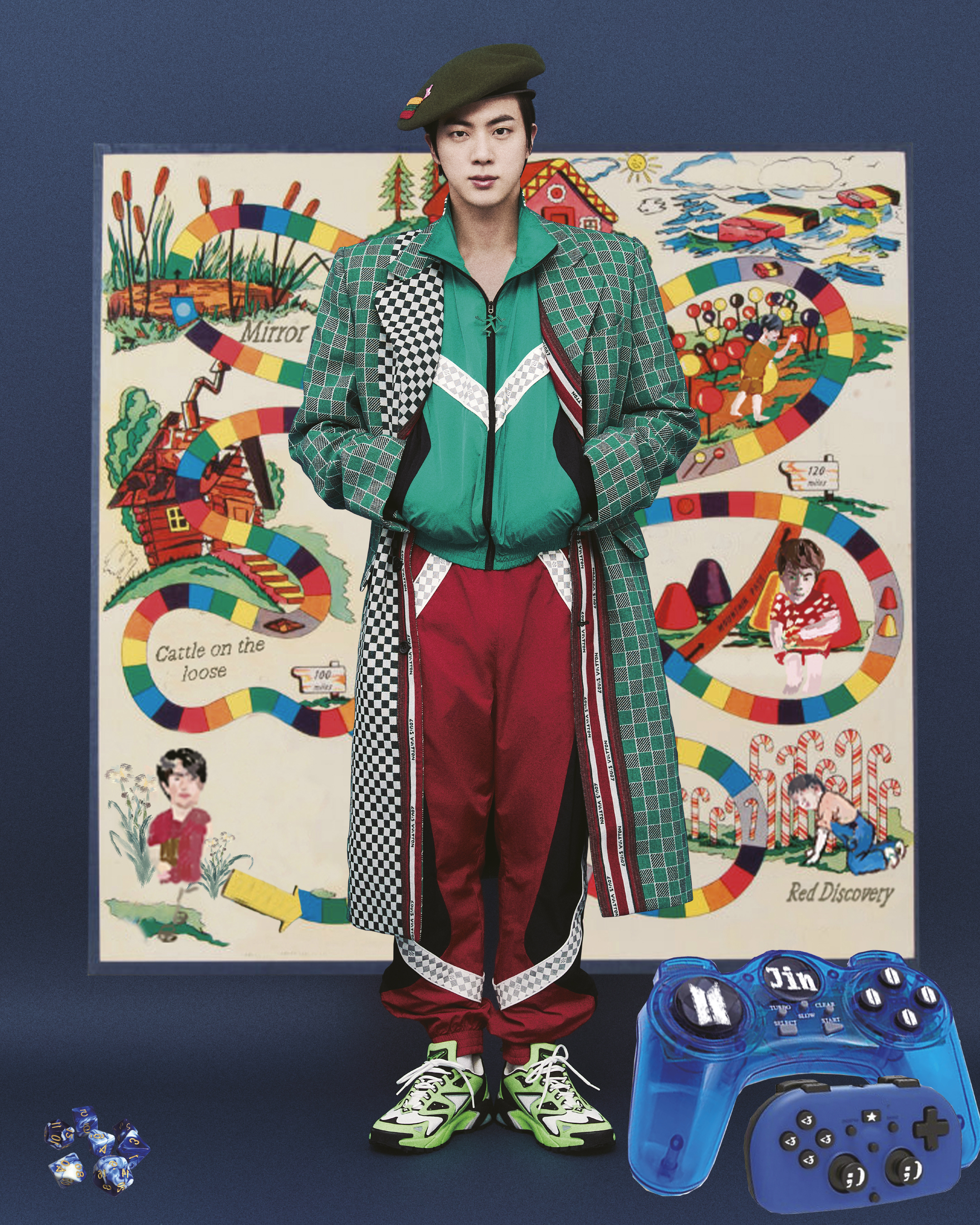 Jin Cover Vogue Magazine  Pop posters, Bts jin, Retro poster