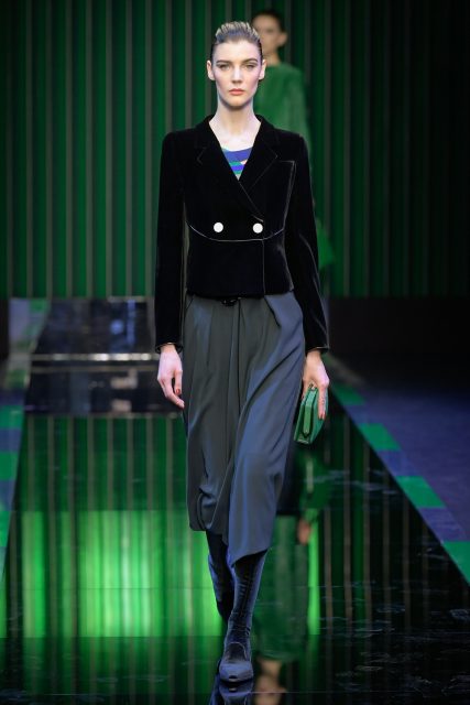Giorgio Armani Honoured Ukraine By Presenting His AW22 Collection In Silence