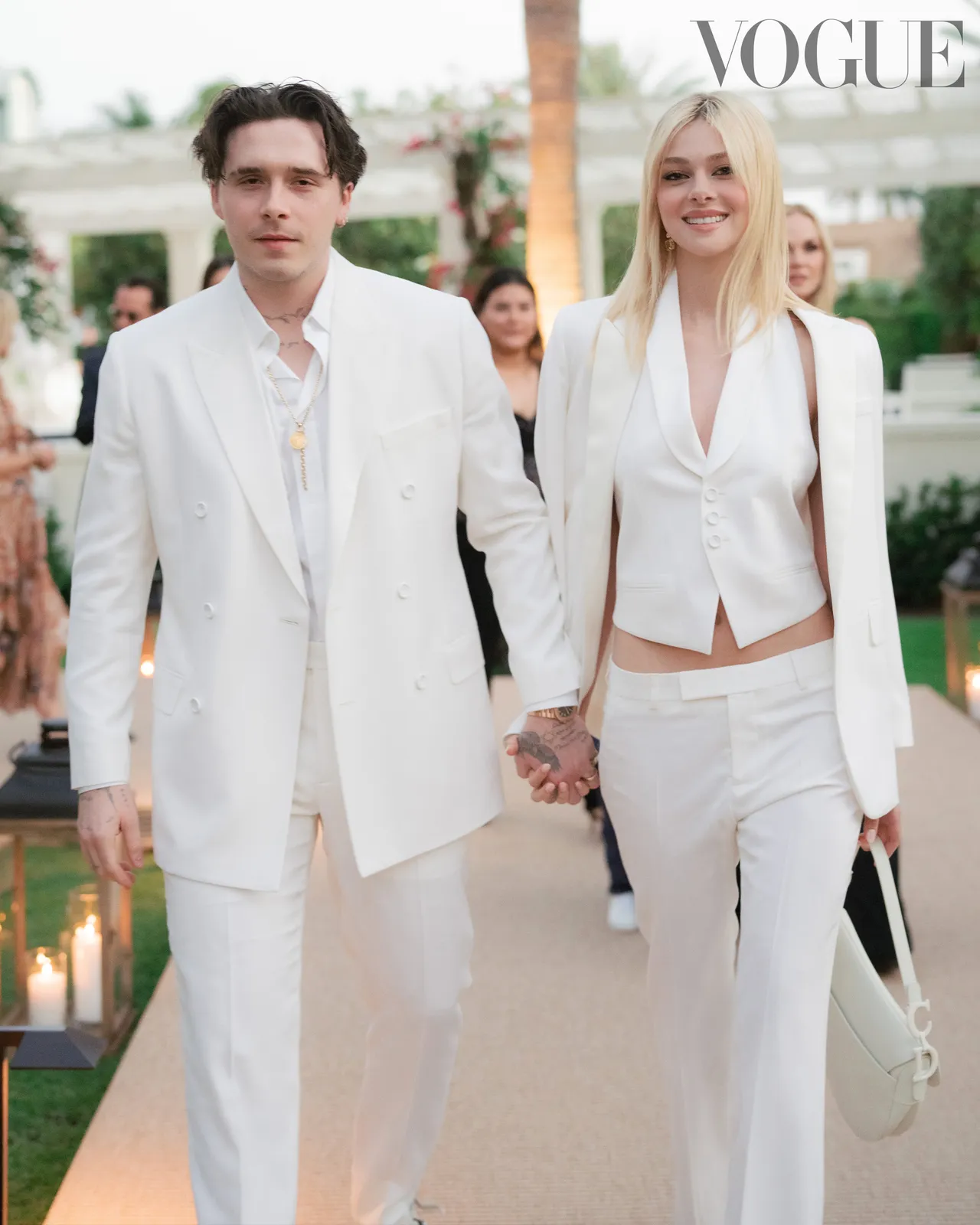 感受新婚夫婦的甜蜜氛圍，Brooklyn Beckham 與 Nicola Peltz 出席 Dior Men 時裝展及婚禮花絮釋出