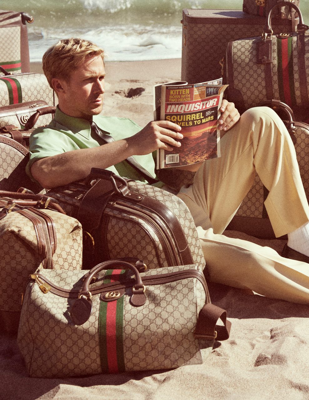 男神Ryan Gosling 亮相全新Gucci Valigeria 形象廣告，帶着Savoy 行李箱探索旅行神奇魅力！ – Vogue Hong  Kong