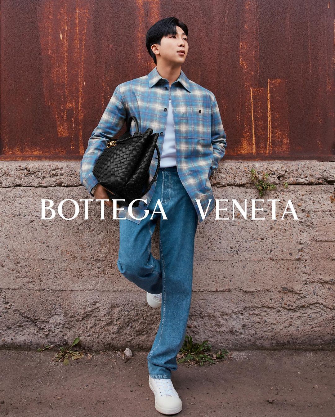 RM shares a message to his army from the Bottega Veneta AW23 show! 🥺