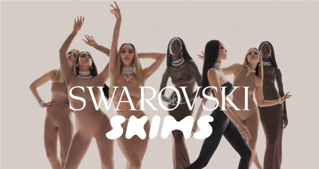 話題不斷！Skims x Swarovski 聯乘系列閃亮推出水晶連身衣與連身珠寶設計！